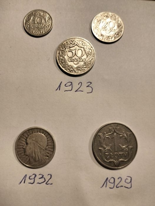 Zestaw starych monet