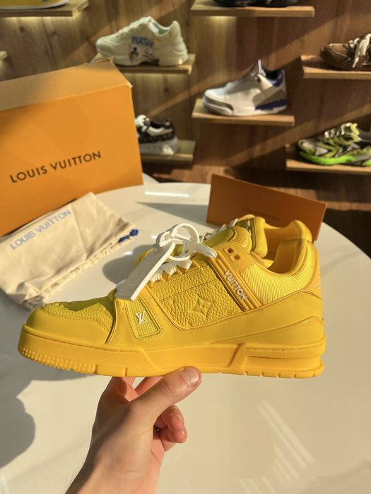 Кросівки Louis Vuitton Trainer Yellow / White LV