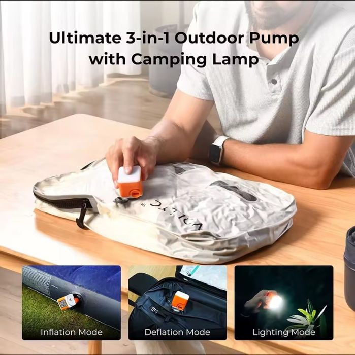 Вакуумна сумка 25Л FLEXTAIL x VOLLYC EZYPACK помпа насос ліхтар Nano pump 5