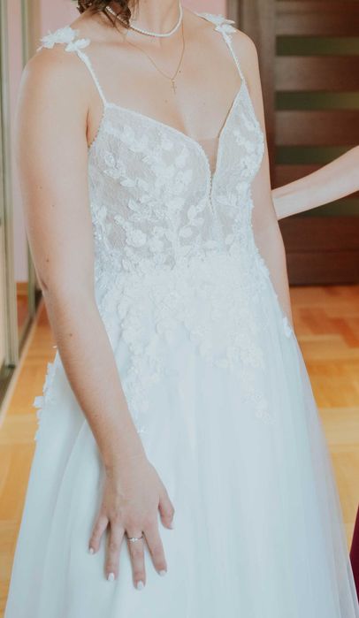 Biała suknia ślubna Flossmann