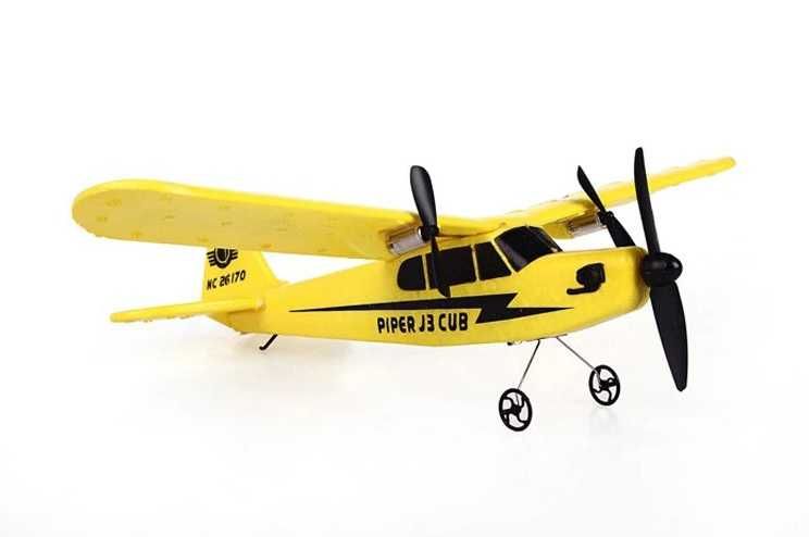 Avião Telecomandado RC radiomodelismo Cessna Amarelo 2.4ghz 2ch NOVO