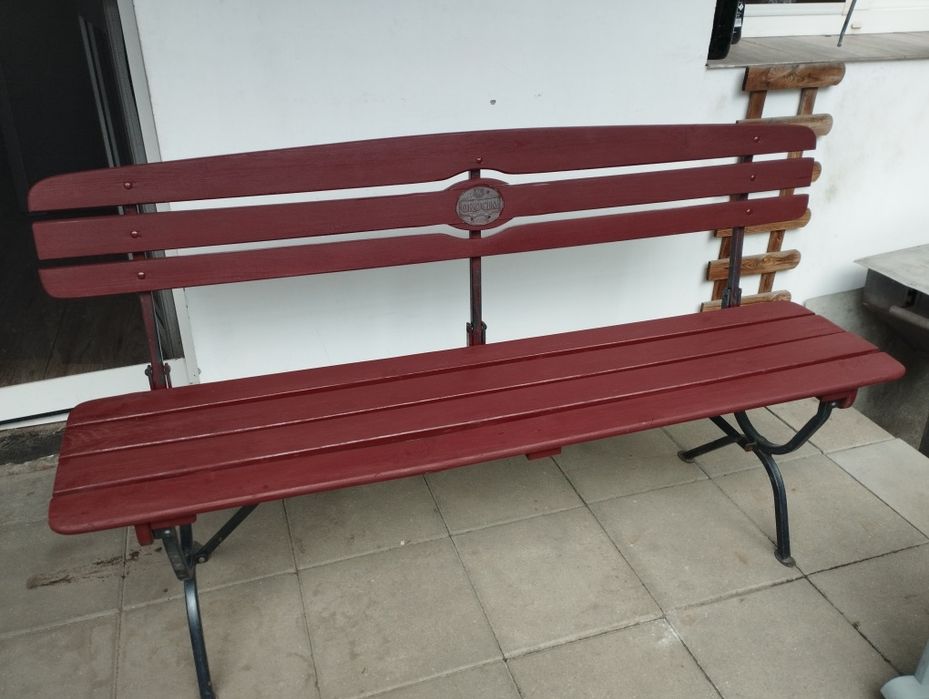 Ławka składana drewniana ogrodowa taras balkon