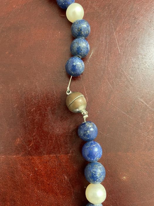 Вінтажне намисто з браслетом з содаліту 2 в 1.