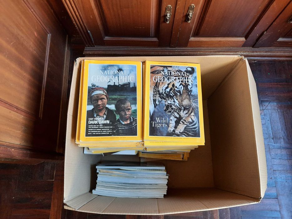 Coleção Revistas National Geographic Antigas - Inglês