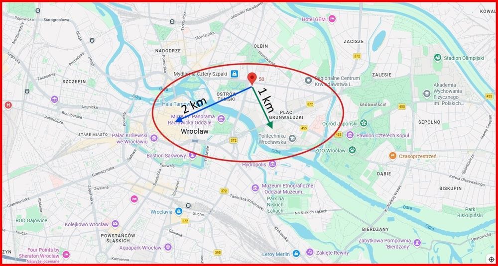 Mieszkanie – Wrocław, Plac Grunwaldzki - Widok 2