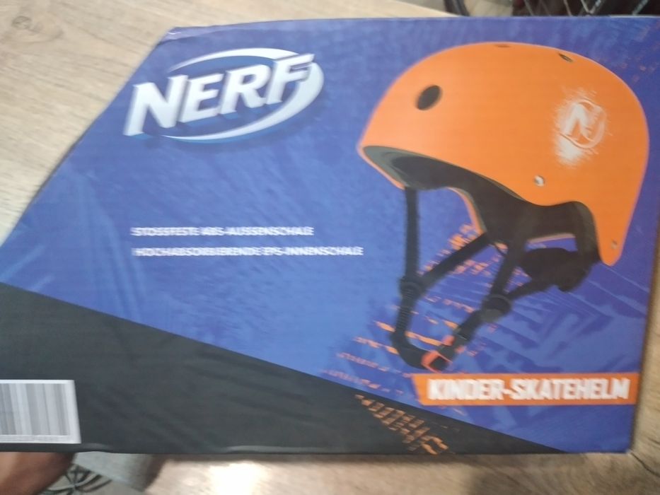 Подростковый шлем Nerf немецкий 48-54см для электросамоката роликов  BMX