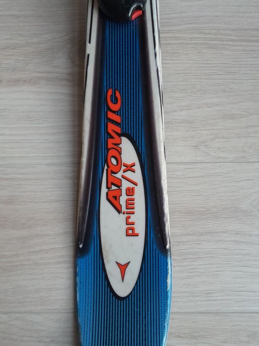 Narty chłopięce Atomic prime / x 119cm kijki gratis