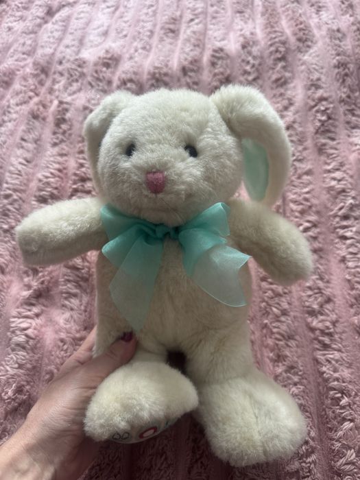 Музична мʼяка іграшка з радіо зайчик, заєць, кролик