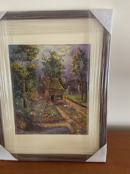 Quadro completamente novo pintado à mao