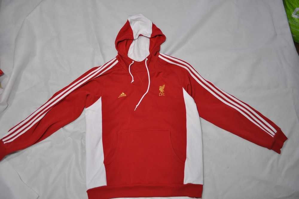 ADIDAS FC LIVERPOOL L męska bluza z kapturem kangurka bawełniana vintage sz2v4