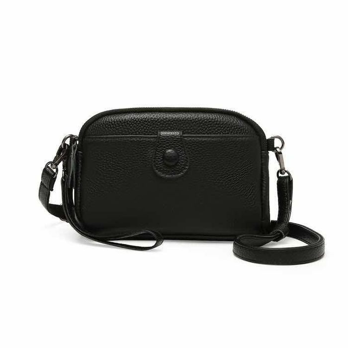 Czarna torebka skórzana damska