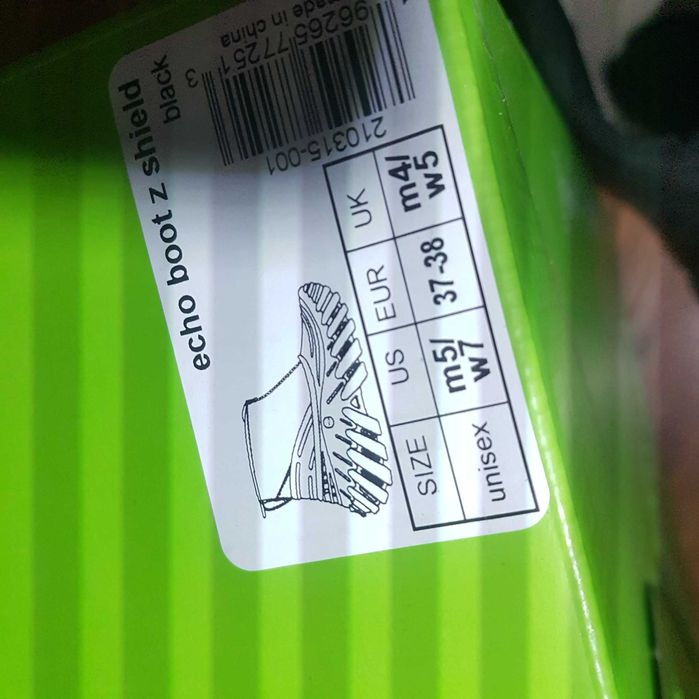 crocs echo boot z shield 37/38 kalosze śniegowce buty zima z suwakiem