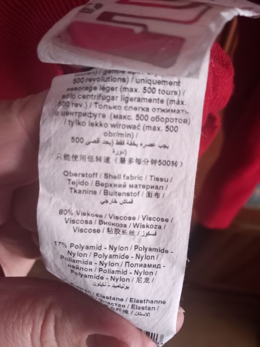 TAIFUN czerwony golf rozmiar 38