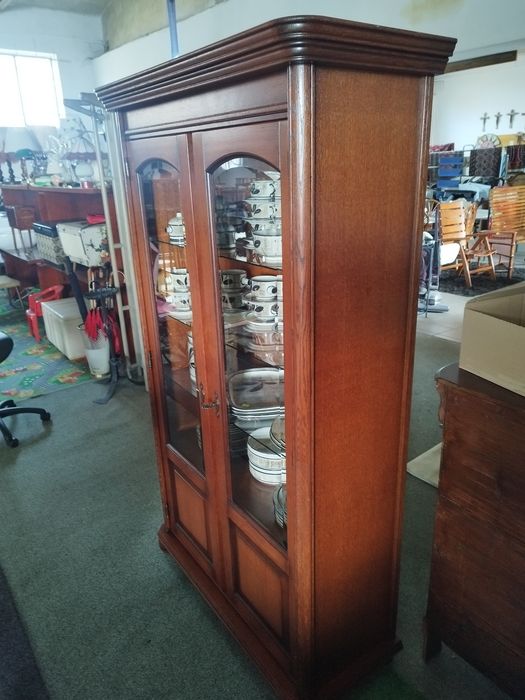 serwantka biblioteka Antyk Vintage oszklona