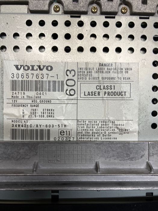 Volvo S60 - radio