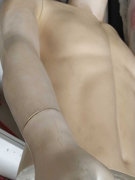 Manequim roupa branco unisexo/masculino