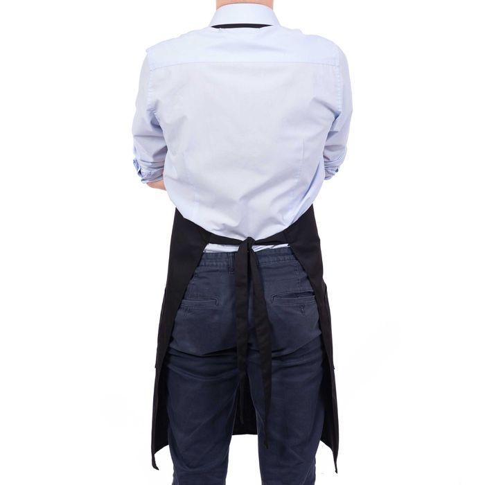 Fartuch Męski czarny Kuchenny  Barista Barman Kelner Grill Gastronomia