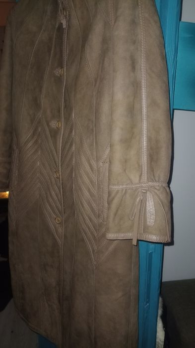 Kożuch naturalny kożuszek prawdziwy vintage retro