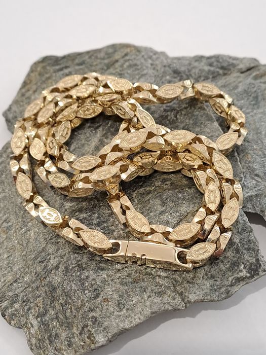 Złoty łańcuszek Splot Cartier 585 Nowy 58 g 60 cm