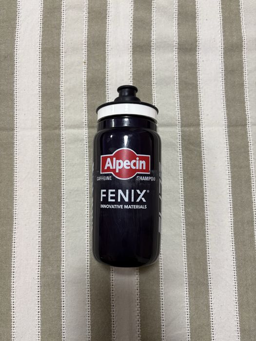 Bidon kolarski biegowy kolekcjonerski Team Alpecin Fenix czarny 500ml