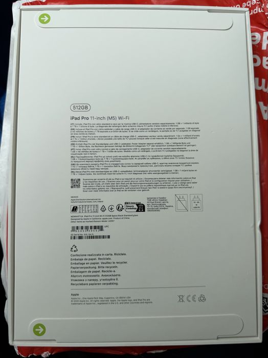 iPad Pro APPLE 11" M5 - 512 GB - Wi-Fi - Selado NOVO