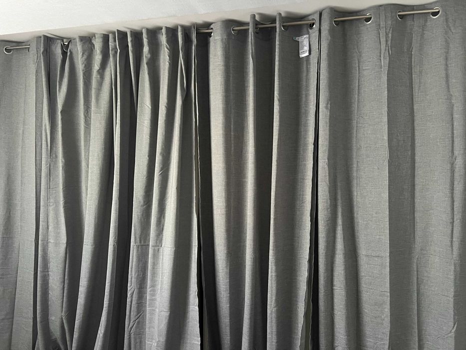 3 Cortinas Inspire 140x280 cm + 1 sem argolas