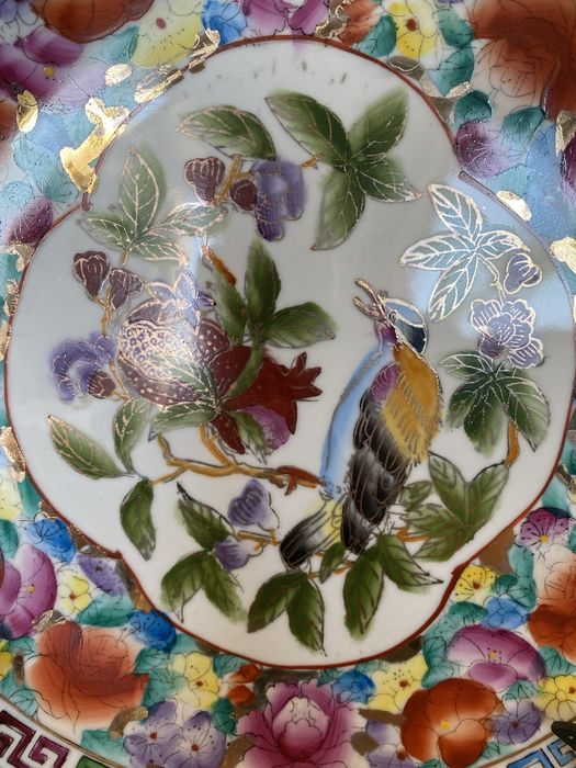 1 Prato chinês porcelana antiga