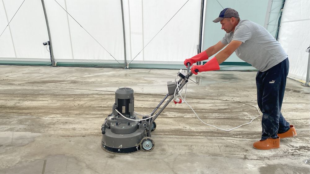 Шліфування бетону .Полірування беиону . Фарбування