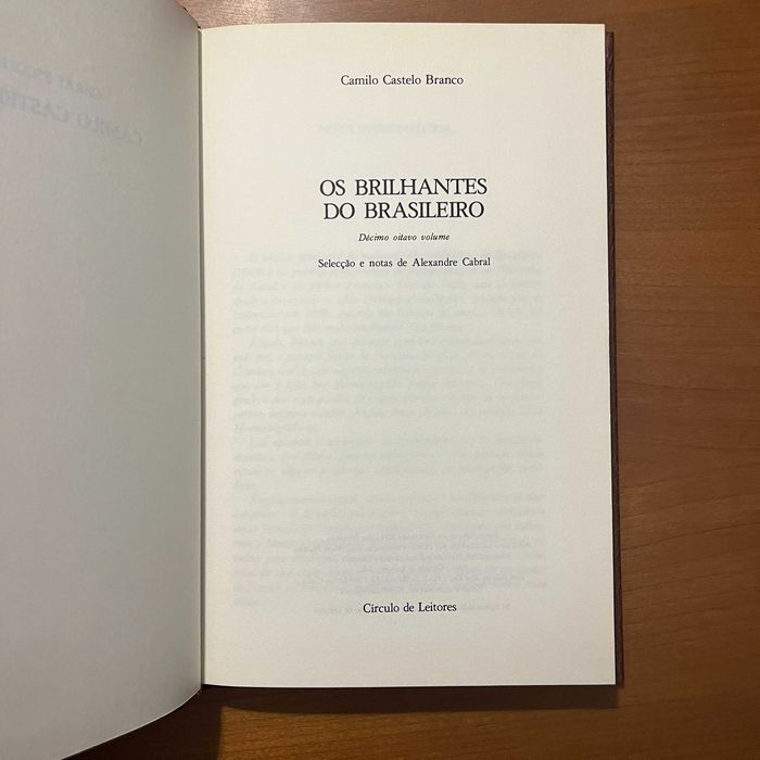 Camilo Castelo Branco - Os Brilhantes do Brasileiro (envio grátis)
