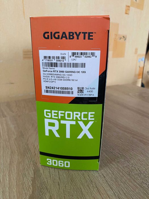 Відеокарта Gigabyte RTX 3060 12GB Gaming на гарантії!!!