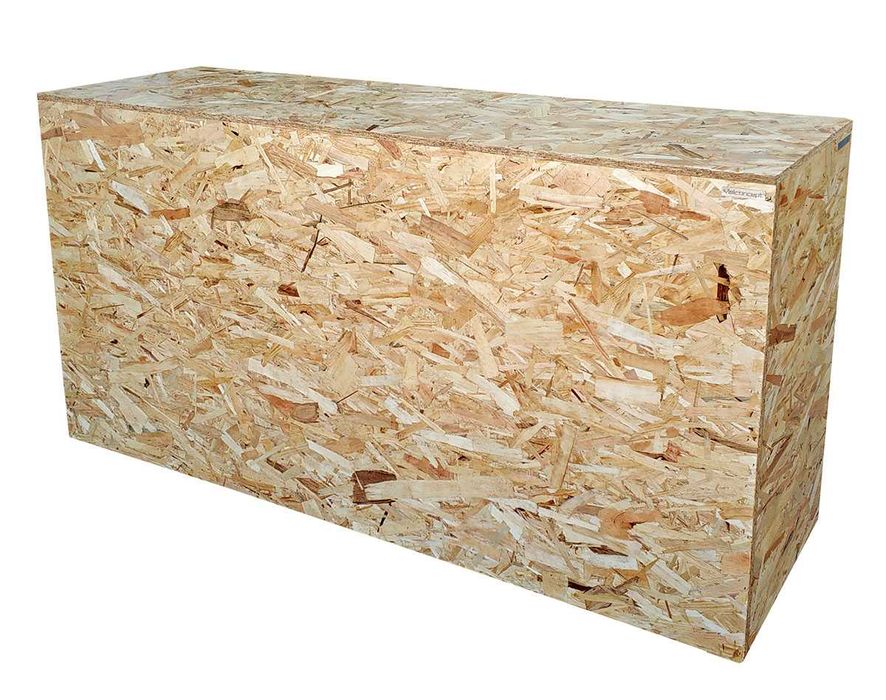 Balcão Modular em Madeira OSB 150cm, 200cm ou 250cm C/Portas