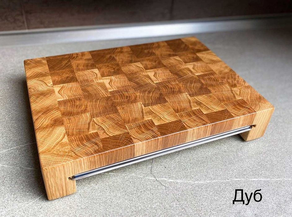 Торцева дошка з гастроємністю, торцева дошка з підносом, кухонна дошка
