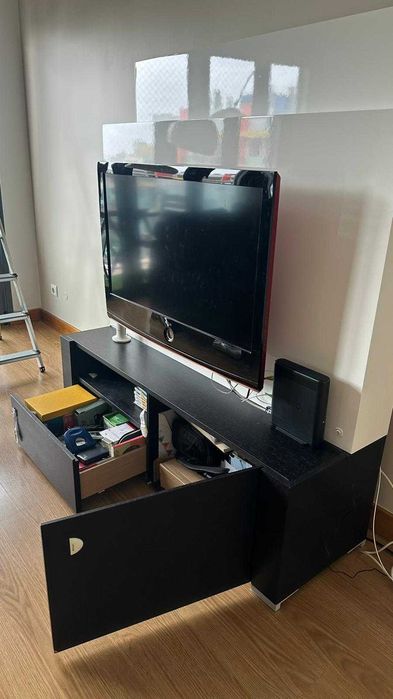 móvel de tv preto