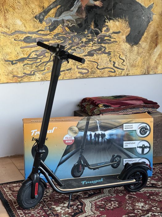 Hulajnoga elektryczna Furgal stan jak nowa! Efektowna drewniana deska