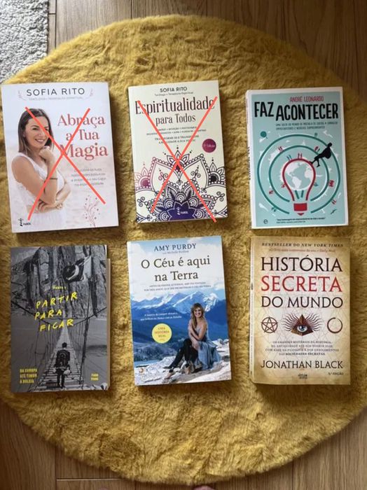 Livros crepusculo, espiritualidade, viagem