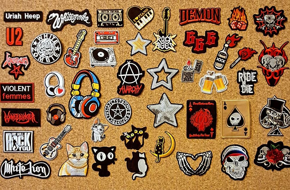 Patches Termocolantes Bandas Rock, Metal, Filmes e Séries (Novos)