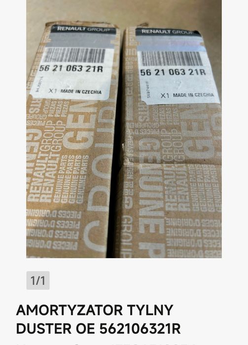 Amortyzatory tylne Dacia Duster 2