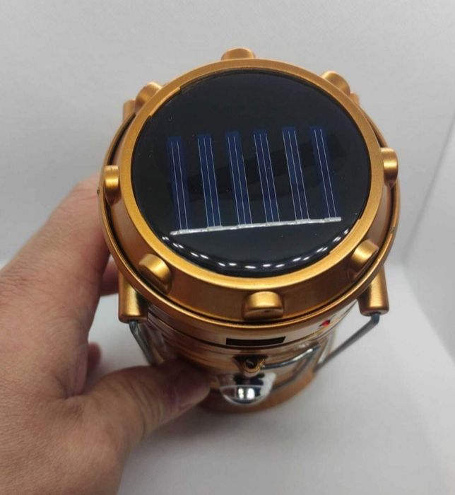 Лампа Ліхтар кемпінговий світлодіодний із сонячною панеллю SH-5800T US