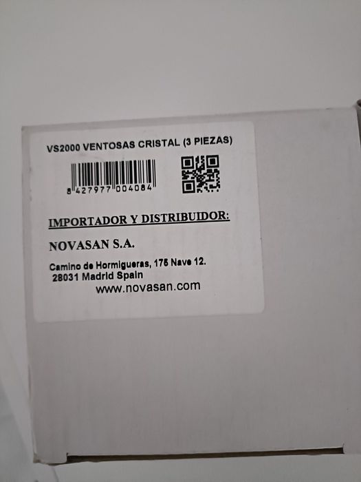 Ventosas de vidro