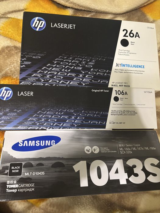 Samsung Картриджи 1043S, HP136X hp 12A ,hp92A, CLT- M406S,C406S,CLT- R407