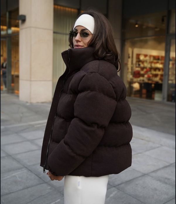 Пуховик коричневий yudibo
