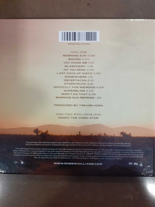 Cd e  Dvd do Robbie williams425178879032053761