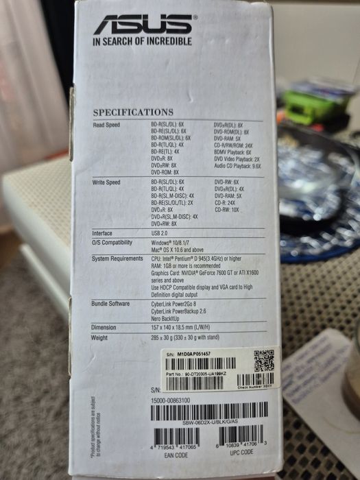 ASUS SBW-06D2X-U  Blu-ray  Pioneer