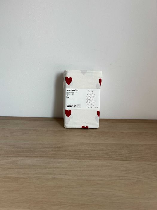 Pościel flanelowa IKEA 150x200 serca