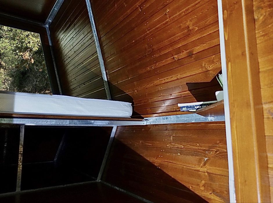 Tenda Glamping - Cabana em madeira