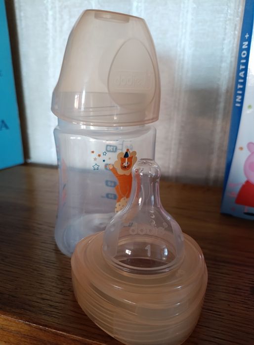 Дитяча пляшечка; бутилочка dodie; 0-6 м; 6+м