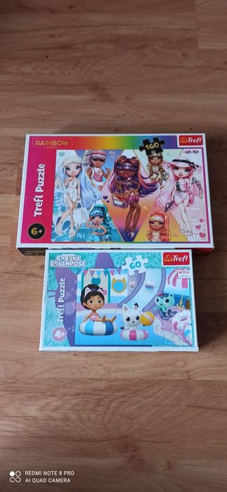 Puzzle Trefl zestaw koci domek Gabi i Rainbow high