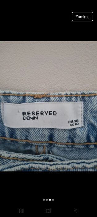 Spodnie szeroka nogawka reserved