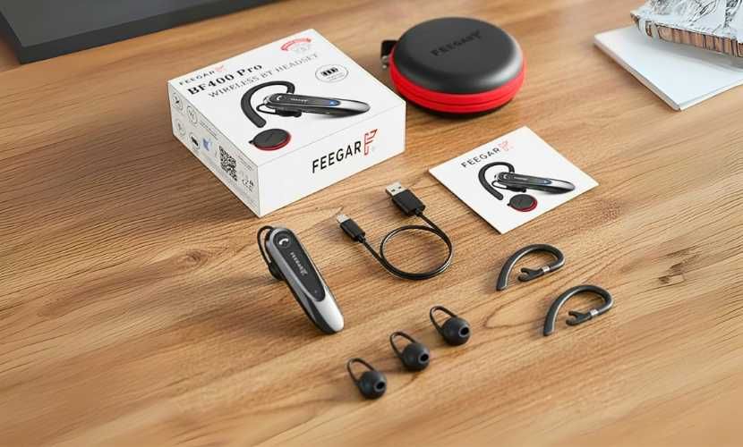 Słuchawka Feegar BF400 PRO Bluetooth długa praca bateria 30h kierowcy