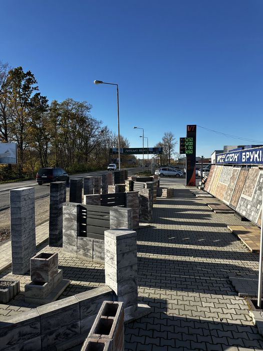 Цегла кирпич КАЯ , рваний камінь ( лего ) бруківка, поребрик, блок